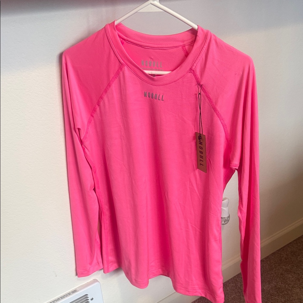 Neon Pink Long Sleeve Performance Top - MOBULL? NWT